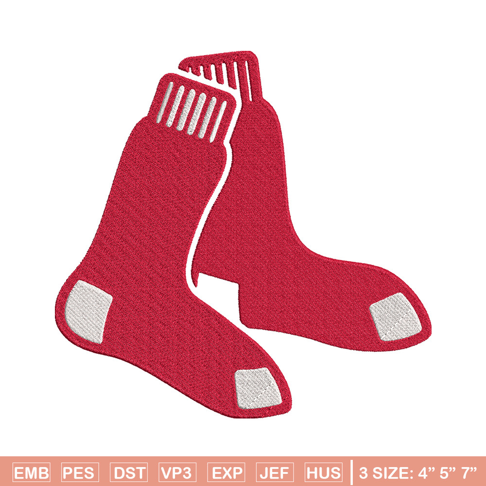 Boston Red Sox Logo embroidery design, logo sport embroidery, baseball embroidery, logo shirt, MLB embroidery. (17).jpg