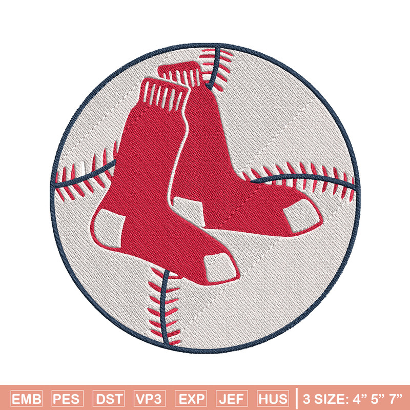 Boston Red Sox Logo embroidery design, logo sport embroidery, baseball embroidery, logo shirt, MLB embroidery. (20).jpg
