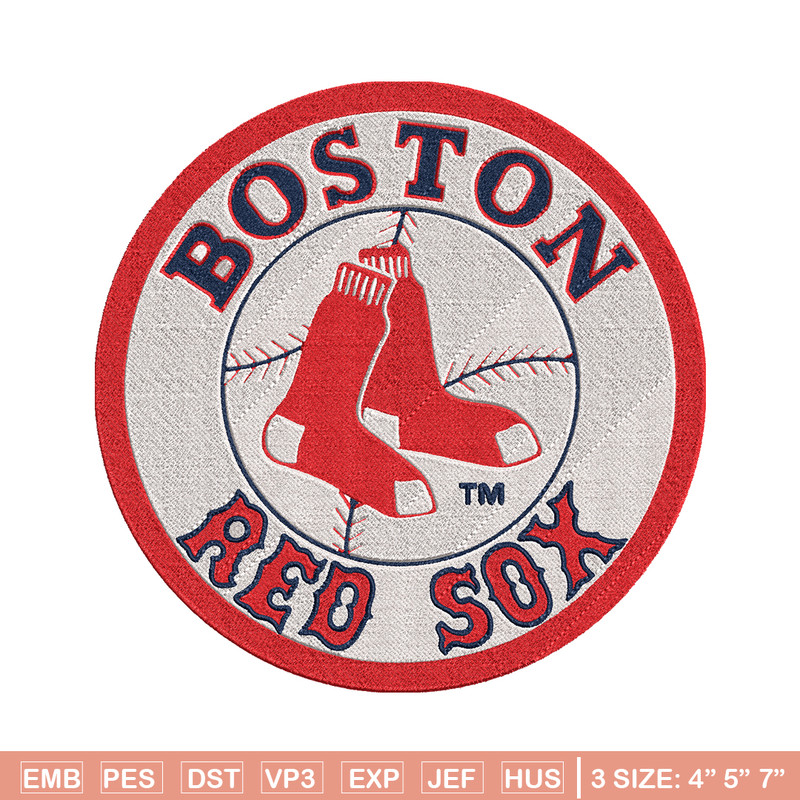 Boston Red Sox Logo embroidery design, logo sport embroidery, baseball embroidery, logo shirt, MLB embroidery. (3).jpg