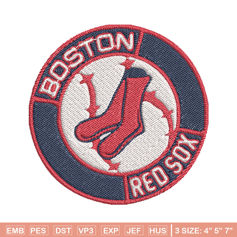 Boston Red Sox Logo embroidery design, logo sport embroidery, baseball embroidery, logo shirt, MLB embroidery. (5).jpg