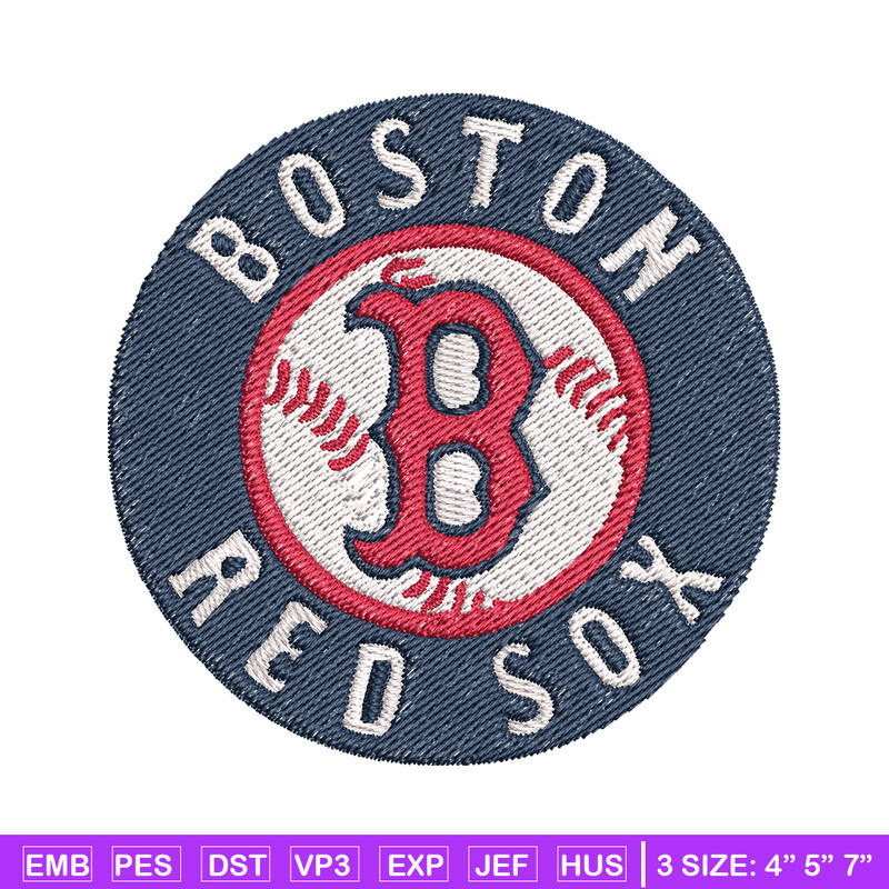 Boston Red Sox Logo embroidery design, logo sport embroidery, baseball embroidery, logo shirt, MLB embroidery. (15).jpg