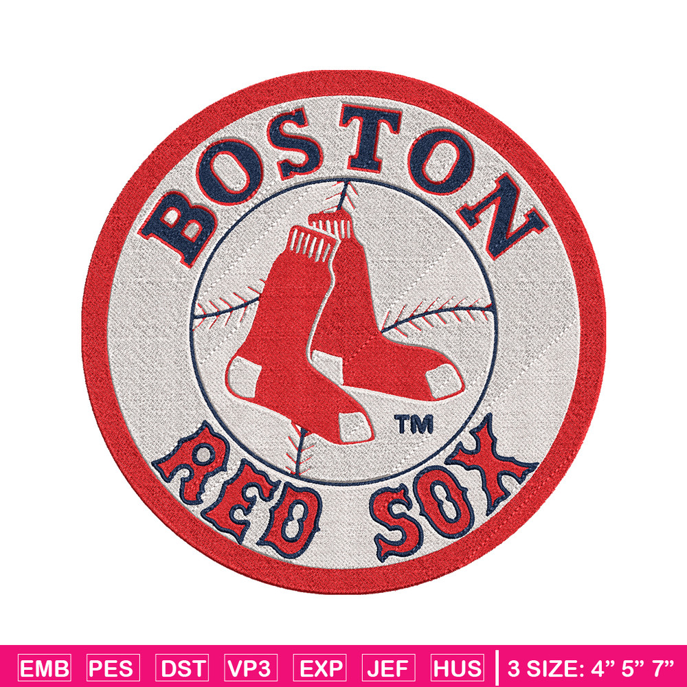 Boston Red Sox Logo embroidery design, logo sport embroidery, baseball embroidery, logo shirt, MLB embroidery. (3).jpg