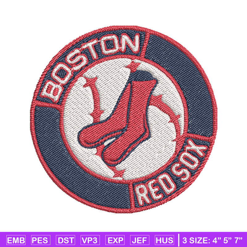 Boston Red Sox Logo embroidery design, logo sport embroidery, baseball embroidery, logo shirt, MLB embroidery. (5).jpg