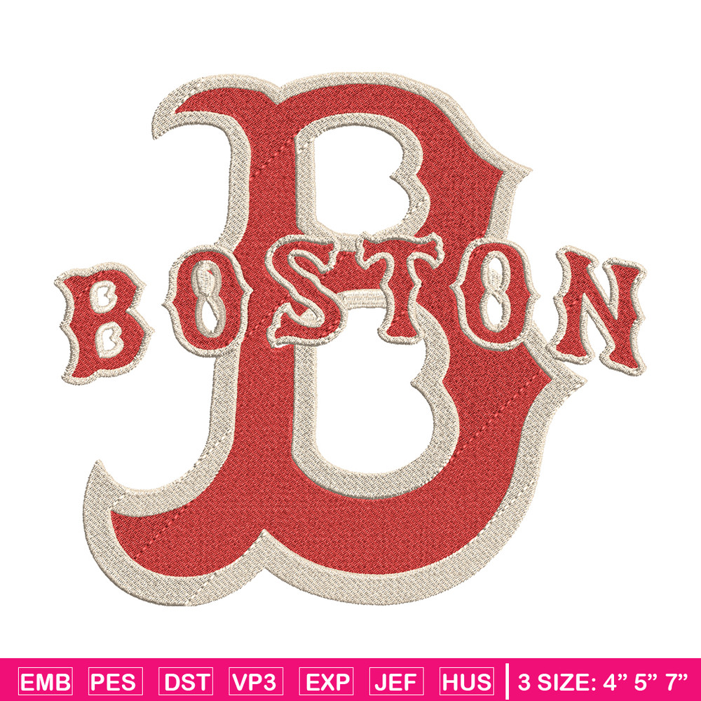 Boston Red Sox Logo embroidery design, logo sport embroidery, baseball embroidery, logo shirt, MLB embroidery. (9).jpg