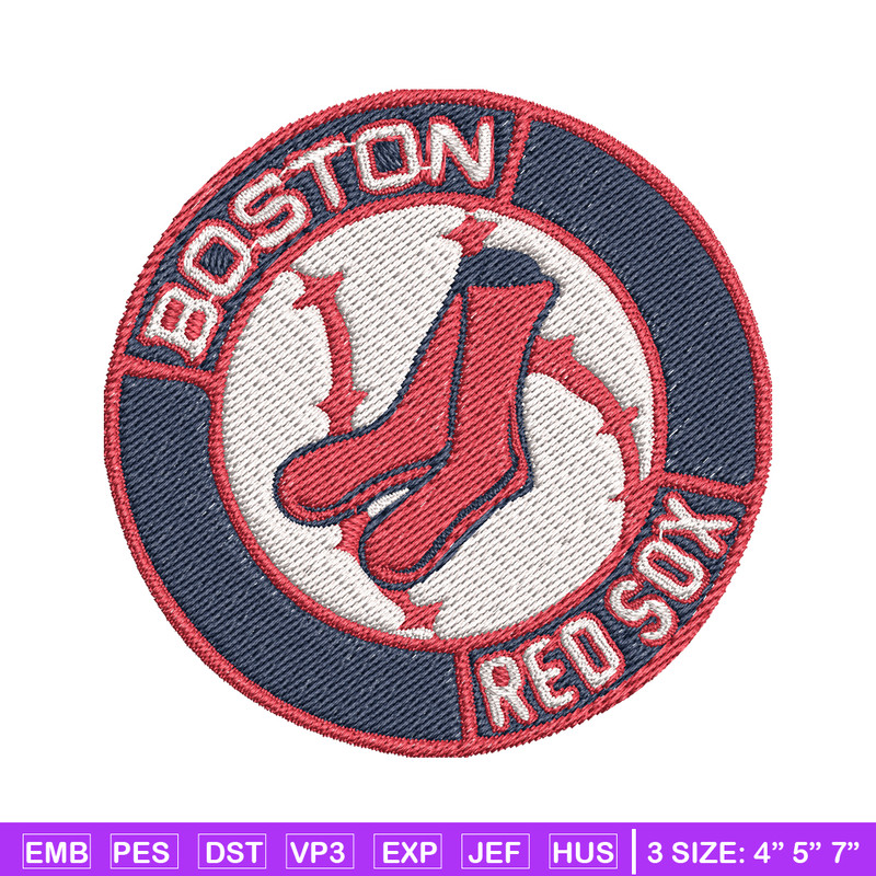 Boston Red Sox Logo embroidery design, logo sport embroidery, logo design, baseball embroidery, MLB embroidery..jpg