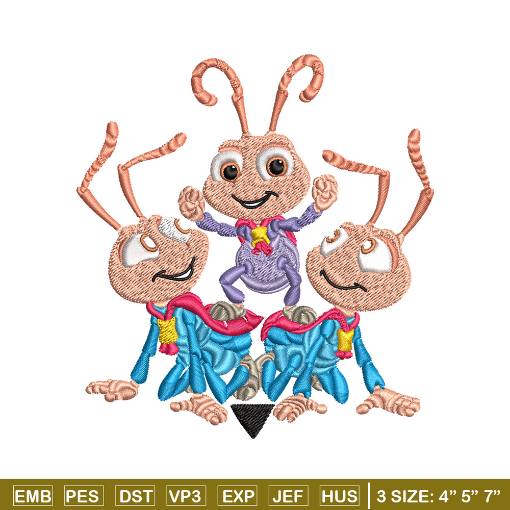 Bug's Life logo Embroidery design, Bug's Life logo Embroidery, cartoon design, Embroidery File, Digital download..jpg