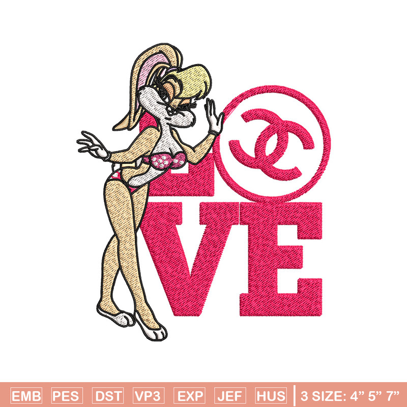 Bunny cartoon gucci Embroidery Design, Gucci Embroidery, Brand Embroidery, Embroidery File, Logo shirt, Digital download.jpg