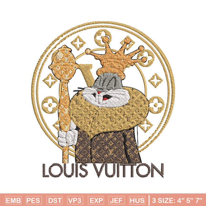 Bunny cartoon lv Embroidery Design, Lv Embroidery, Embroidery File, Brand Embroidery, Logo shirt, Digital download.jpg