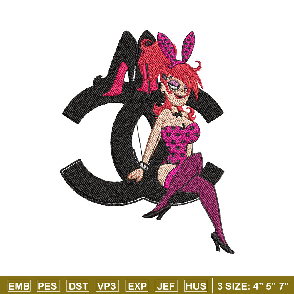 Bunny girl gucci Embroidery Design, Gucci Embroidery, Brand Embroidery, Embroidery File, Logo shirt, Digital download.jpg