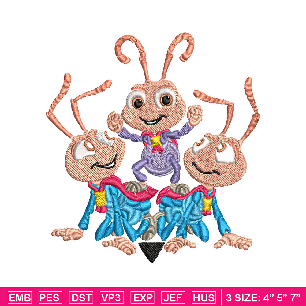 Bug's Life logo Embroidery design, Bug's Life logo Embroidery, cartoon design, Embroidery File, Digital download..jpg