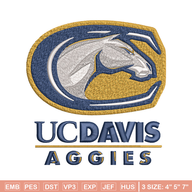 California Davis Aggies embroidery design, California Davis Aggies embroidery, Sport embroidery, NCAA embroidery..jpg
