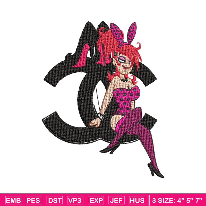 Bunny girl gucci Embroidery Design, Gucci Embroidery, Brand Embroidery, Embroidery File, Logo shirt, Digital download.jpg