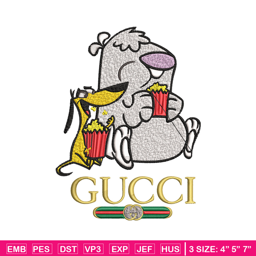 Cartoon Gucci Embroidery design, Cartoon Gucci Embroidery, cartoon design, Embroidery File, Gucci logo, Digital download.jpg