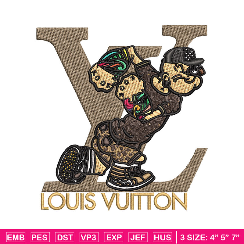 Cartoon man lv Embroidery Design, LV Embroidery, Embroidery File, Logo shirt, Sport Embroidery, Digital download.jpg