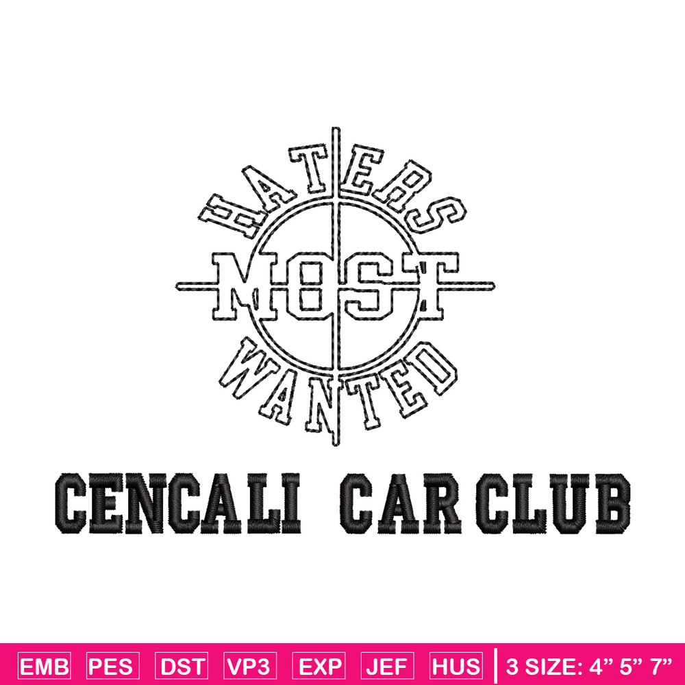Cencali car club embroidery design, Cencali car club embroidery, logo design, embroidery file, Digital download..jpg