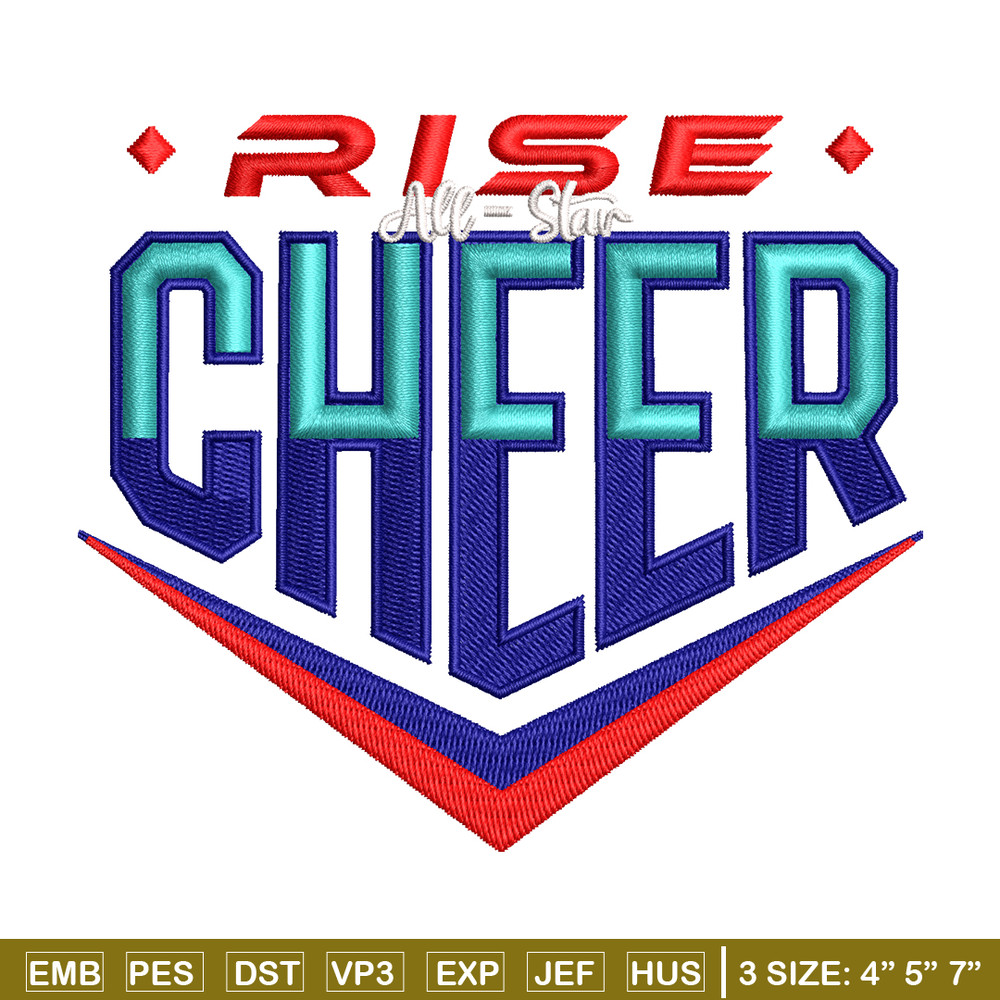 Cheer rise Logo embroidery design, Cheer rise Logo embroidery, embroidery file, logo design, Digital download..jpg