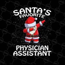 santa's favorite physician assistant christmas png, emergency christmas png, ugly christmas physician assistant png
