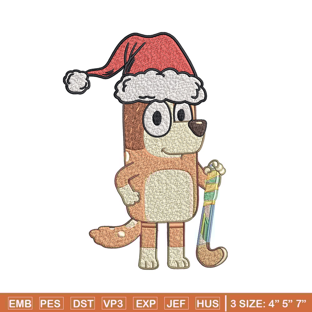 Chilli chrismas hat Embroidery Design, Bluey Embroidery, Embroidery File, Brand Embroidery, Logo shirt, Digital download.jpg