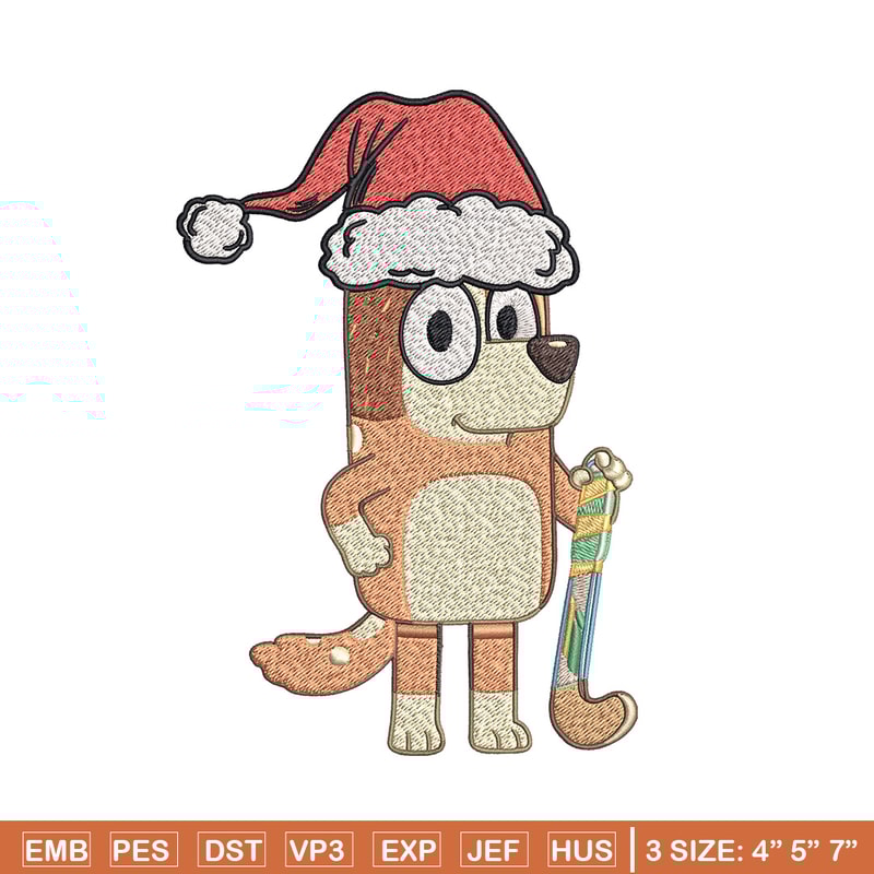 Chilli chrismas hat Embroidery Design, Bluey Embroidery, Embroidery File, Brand Embroidery, Logo shirt, Digital download.jpg