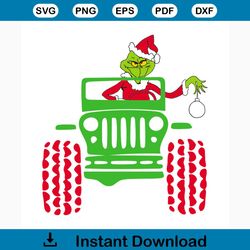 the grinch jeep svg, christmas svg, grinch svg, jeep svg, grinchmas svg, grinchy green svg, funny grinch svg, grinch gif