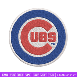 Chicago Cubs logo Embroidery, MLB Embroidery, Sport embroidery, Logo Embroidery, MLB Embroidery design