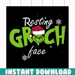resting grinch face svg, christmas svg, grinch svg, grinchmas svg, grinchy green svg, grinch face svg, funny grinch svg,