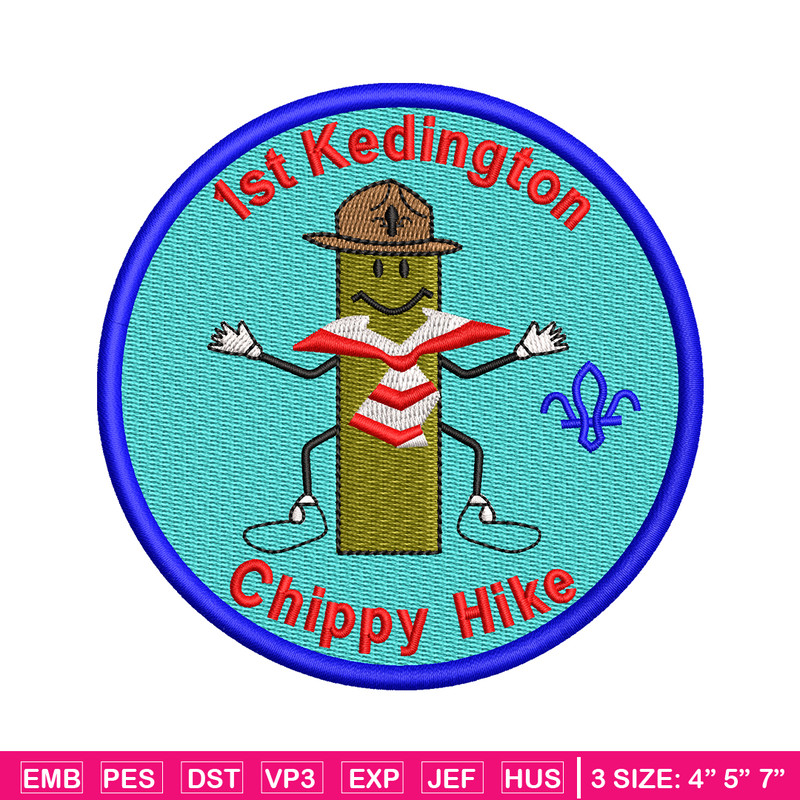 Chippy Hike logo embroidery design, Chippy Hike embroidery, embroidery file, logo design, logo shirt, Digital download.jpg