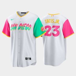 san diego padres fernando tatis jr. 2022 white city jersey