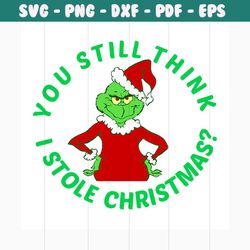 you still think i stole christmas svg, christmas svg, grinch svg, grinchmas svg, grinchy green svg, funny grinch svg, gr