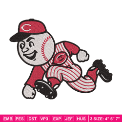 Cincinnati Reds Logo embroidery design, logo sport embroidery, baseball embroidery, logo shirt, MLB embroidery. (23)
