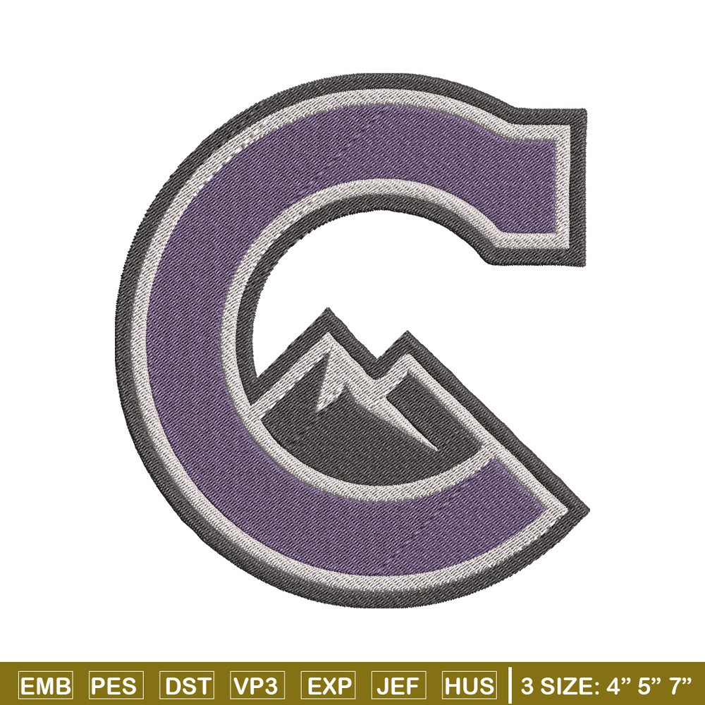 Colorado Rockies Logo embroidery design, logo sport embroidery, baseball embroidery, logo shirt, MLB embroidery. (11).jpg