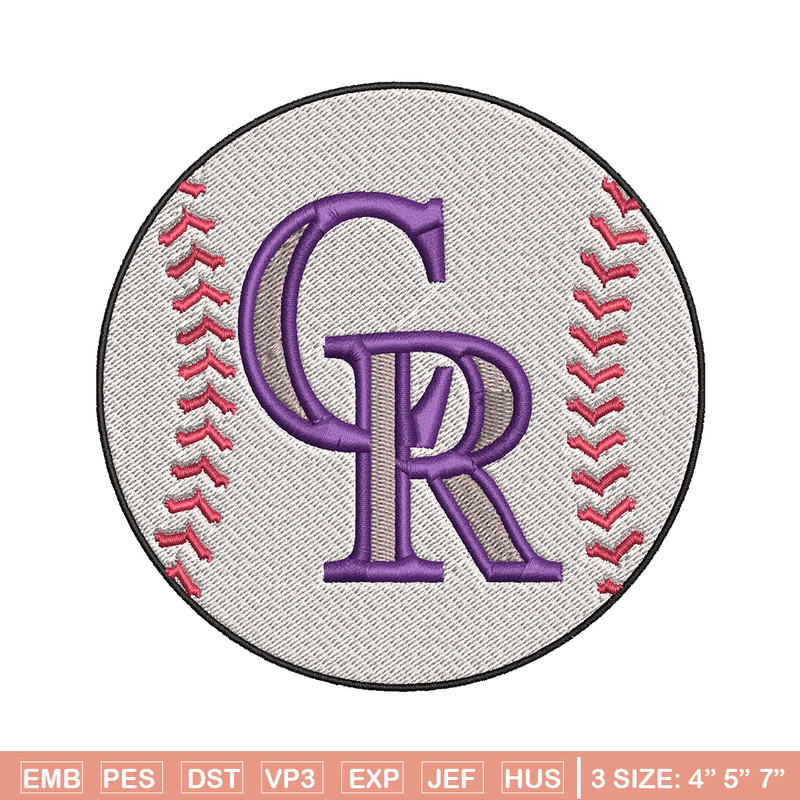 Colorado Rockies Logo embroidery design, logo sport embroidery, baseball embroidery, logo shirt, MLB embroidery. (12).jpg