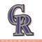 Colorado Rockies Logo embroidery design, logo sport embroidery, baseball embroidery, logo shirt, MLB embroidery. (13).jpg