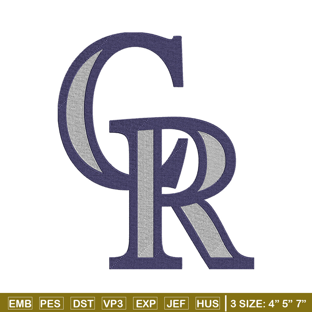 Colorado Rockies Logo embroidery design, logo sport embroidery, baseball embroidery, logo shirt, MLB embroidery. (2).jpg