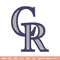 Colorado Rockies Logo embroidery design, logo sport embroidery, baseball embroidery, logo shirt, MLB embroidery. (2).jpg