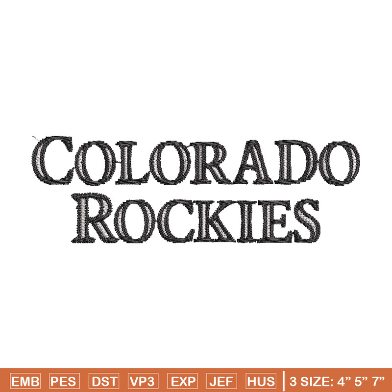 Colorado Rockies Logo embroidery design, logo sport embroidery, baseball embroidery, logo shirt, MLB embroidery. (3).jpg