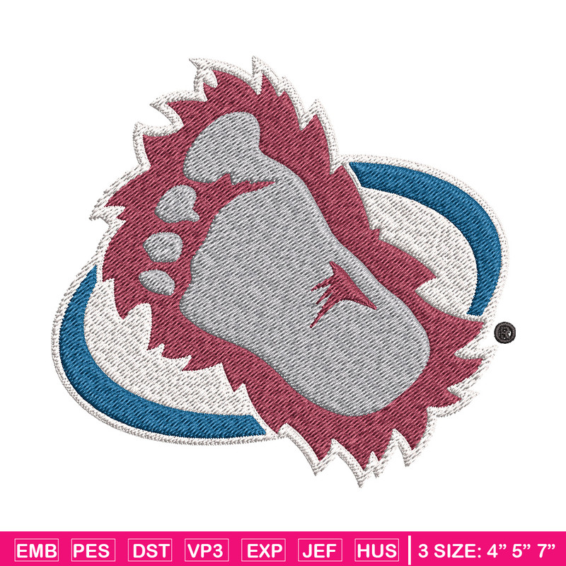 Colorado Avalanche logo Embroidery, NHL Embroidery, Sport embroidery, Logo Embroidery, NHL Embroidery design.jpg