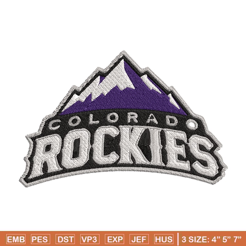 Colorado Rockies Logo embroidery design, logo sport embroidery, baseball embroidery, logo shirt, MLB embroidery. (7).jpg