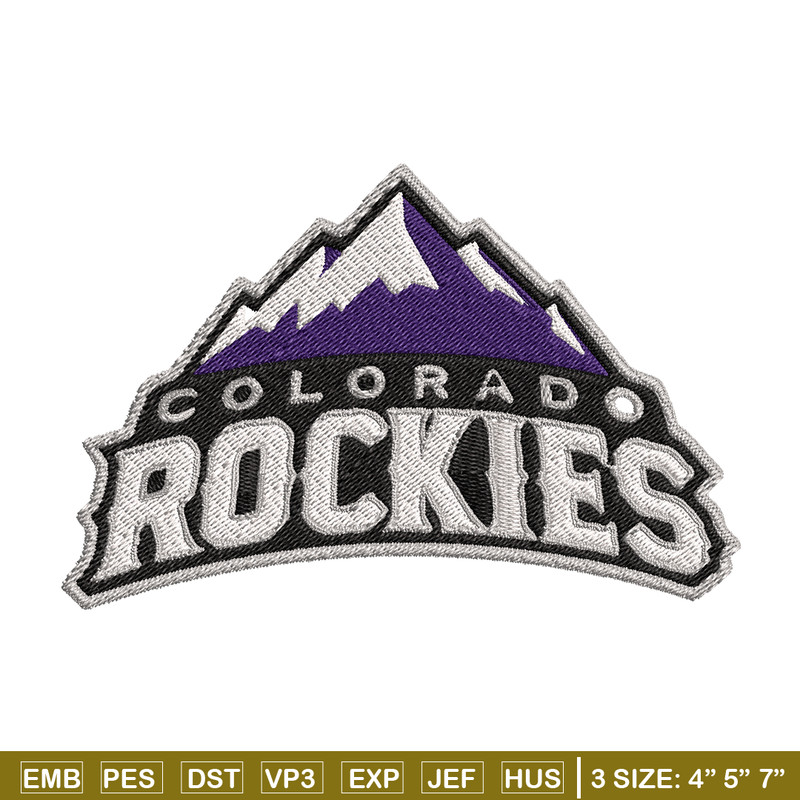 Colorado Rockies Logo embroidery design, logo sport embroidery, baseball embroidery, logo shirt, MLB embroidery. (7).jpg
