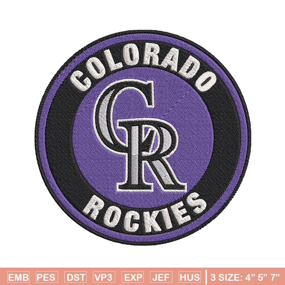 Colorado Rockies Logo embroidery design, logo sport embroidery, baseball embroidery, logo shirt, MLB embroidery. (9).jpg