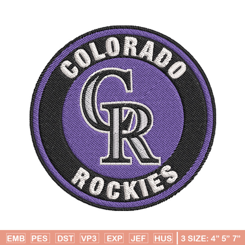Colorado Rockies Logo embroidery design, logo sport embroidery, logo shirt, baseball embroidery, MLB embroidery.jpg