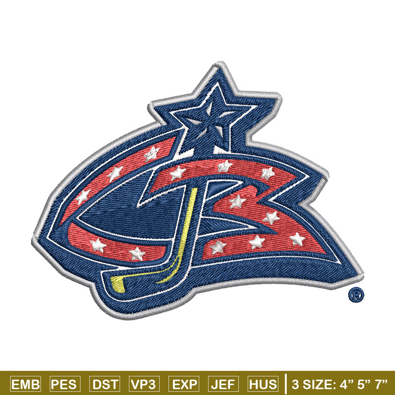 Columbus Blue Jackets logo Embroidery, NHL Embroidery, Sport embroidery, Logo Embroidery, NHL Embroidery design..jpg