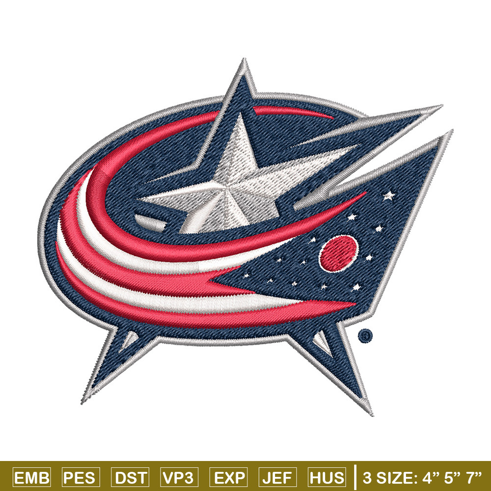 Columbus Blue Jackets logo Embroidery, NHL Embroidery, Sport embroidery, Logo Embroidery, NHL Embroidery design.jpg