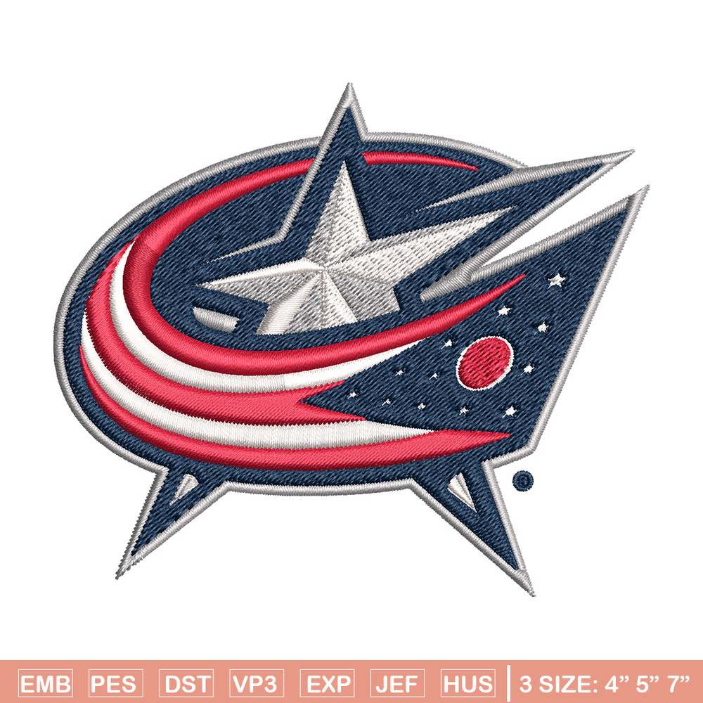 Columbus Blue Jackets logo Embroidery, NHL Embroidery, Sport embroidery, Logo Embroidery, NHL Embroidery design.jpg