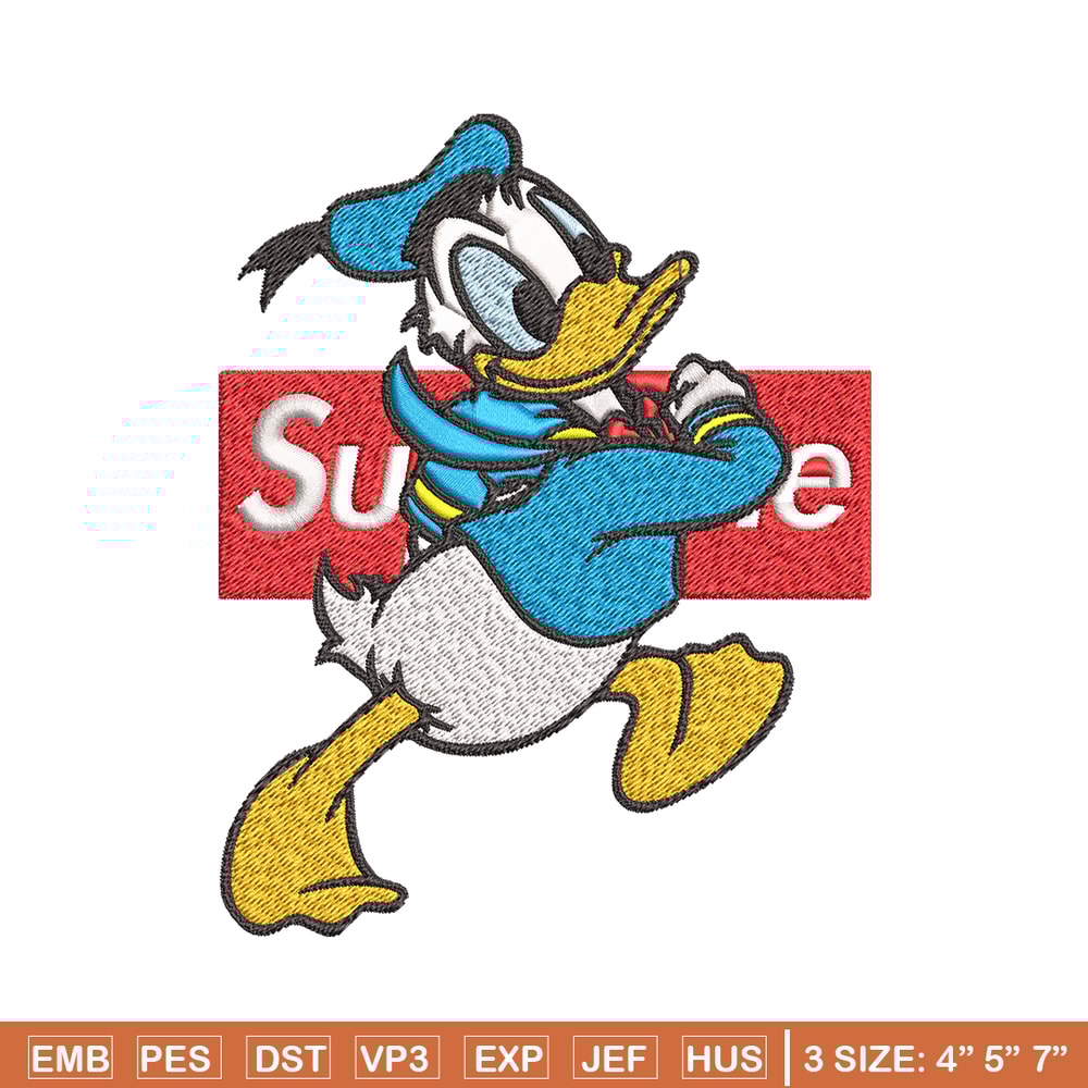 Daisy Duck Supreme Embroidery design, Disney Embroidery, cartoon design, Embroidery File, Disney shirt, Instant download.jpg