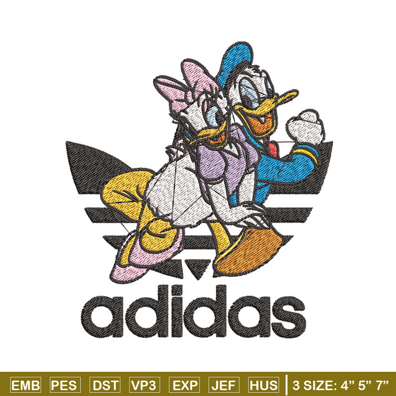 Daisy x duck adidas Embroidery Design, Adidas Embroidery, Brand Embroidery, Embroidery File,Logo shirt,Digital download.jpg