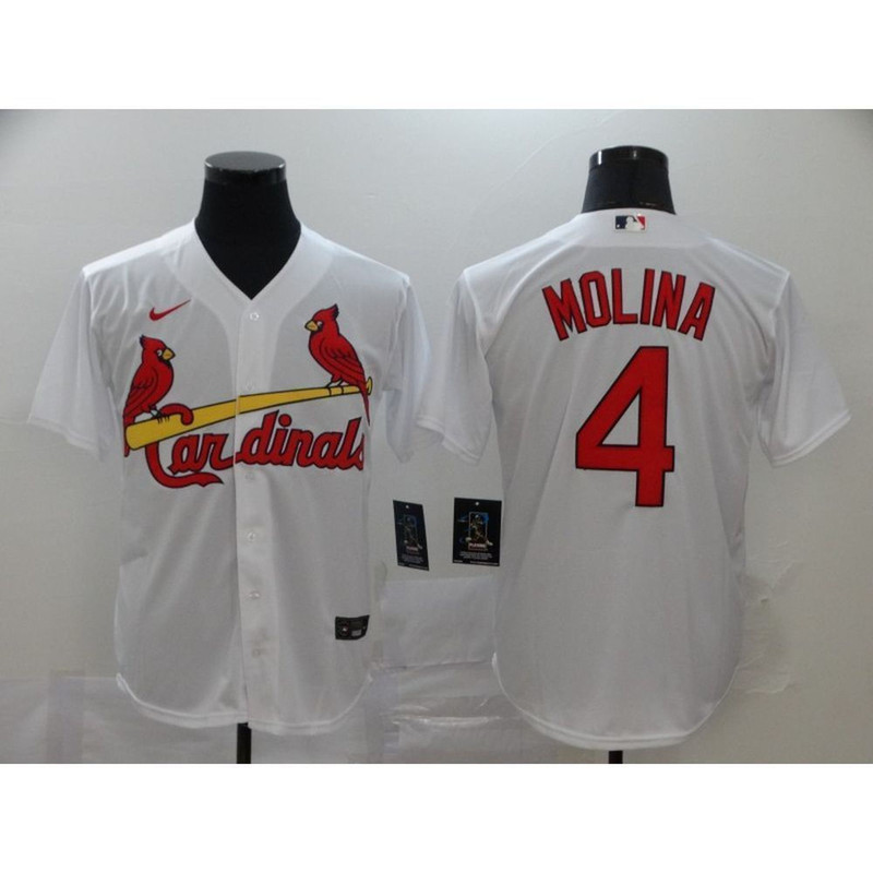 St. Louis Cardinals Yadier Molina White Elite Jersey.jpg