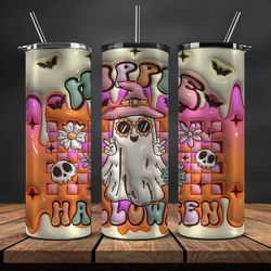 3D Tumbler Wrap , Spooky Seamless Tumbler Wrap,Halloween Tumbler , Halloween Png 46