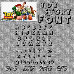 Toy Story Font  SVG PNG JPEG  DXF Digital Cut Vector Files for Silhouette Studio Cricut Design
