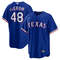 Texas Rangers Jacob deGrom Royal Jersey.jpg